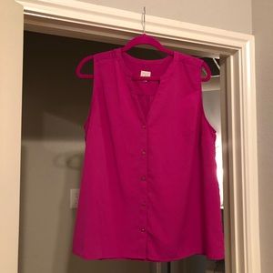 Pink Sleeveless Top